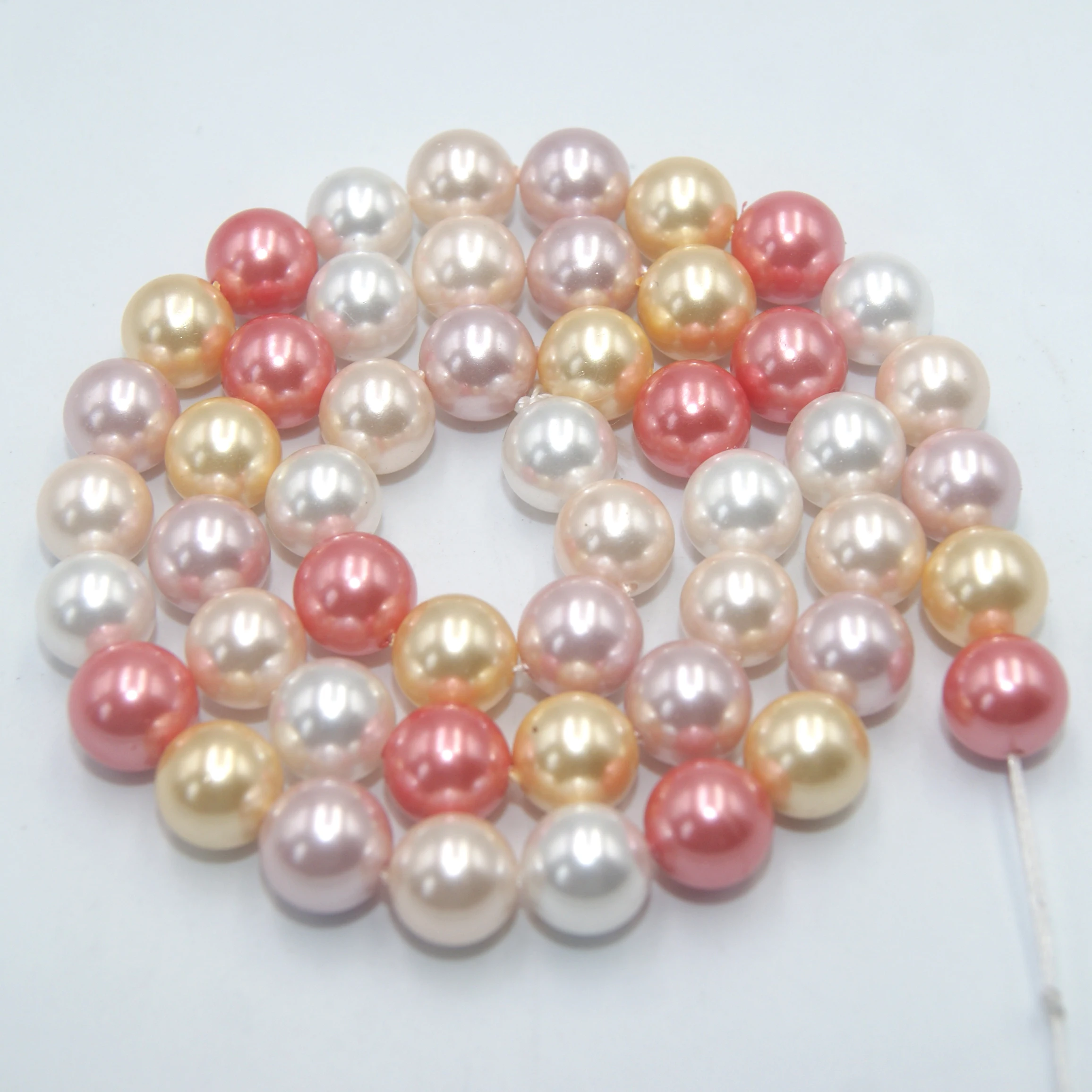 Бесплатная доставка цветные бусины из натуральной раковины пресной воды с