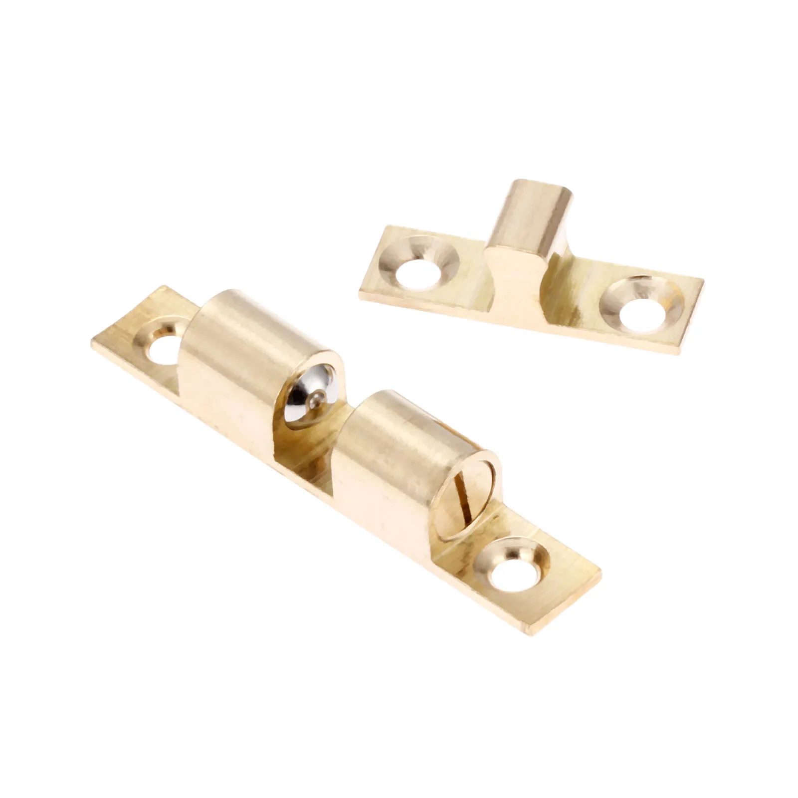1Pc Metal Double Ball Latch Clip Lock Touch Roller Cupboard Drawer Cabinet Door Catches Bead Furniture Hardware 60mm | Обустройство