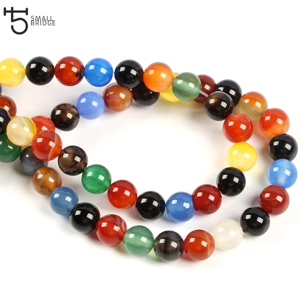 8 мм бусины из натурального камня ручной работы для изготовления ювелирных