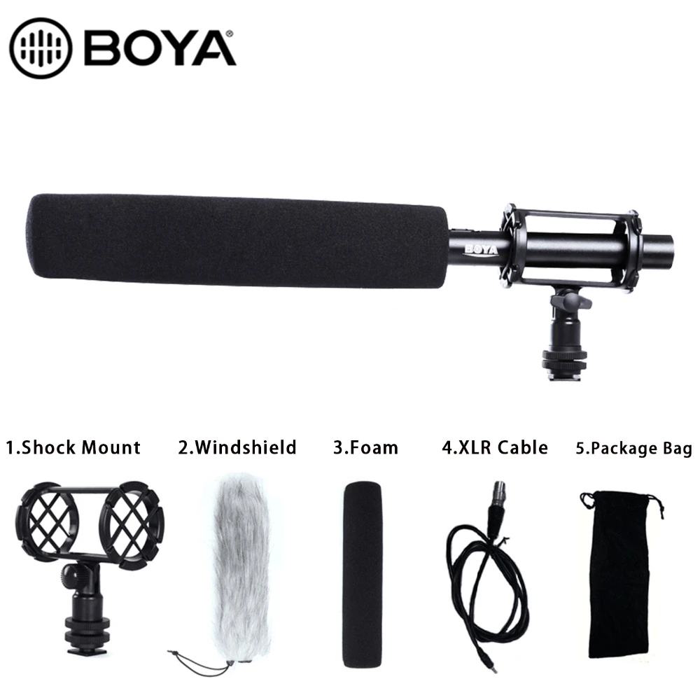 BOYA BY PVM1000L Pro Микрофон для видеокамеры Canon Nikon Sony|Микрофоны| |