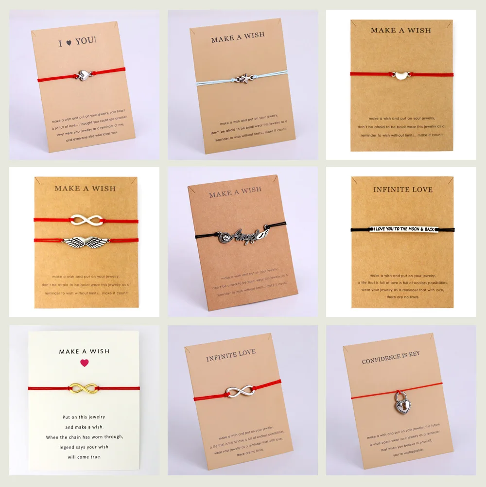 Браслеты унисекс в виде Луны и звезды регулируемые ювелирные украшения на удачу