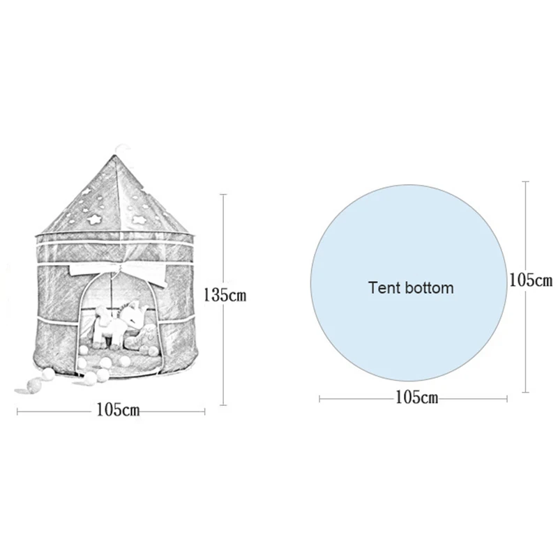 Детская палатка складная детская для бассейна домашние игровые домики звездное