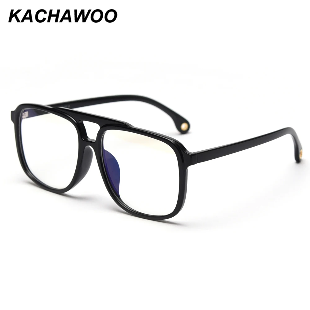 Очки Kachawoo женские и мужские Рецептурные очки с anti светильник black прозрачной