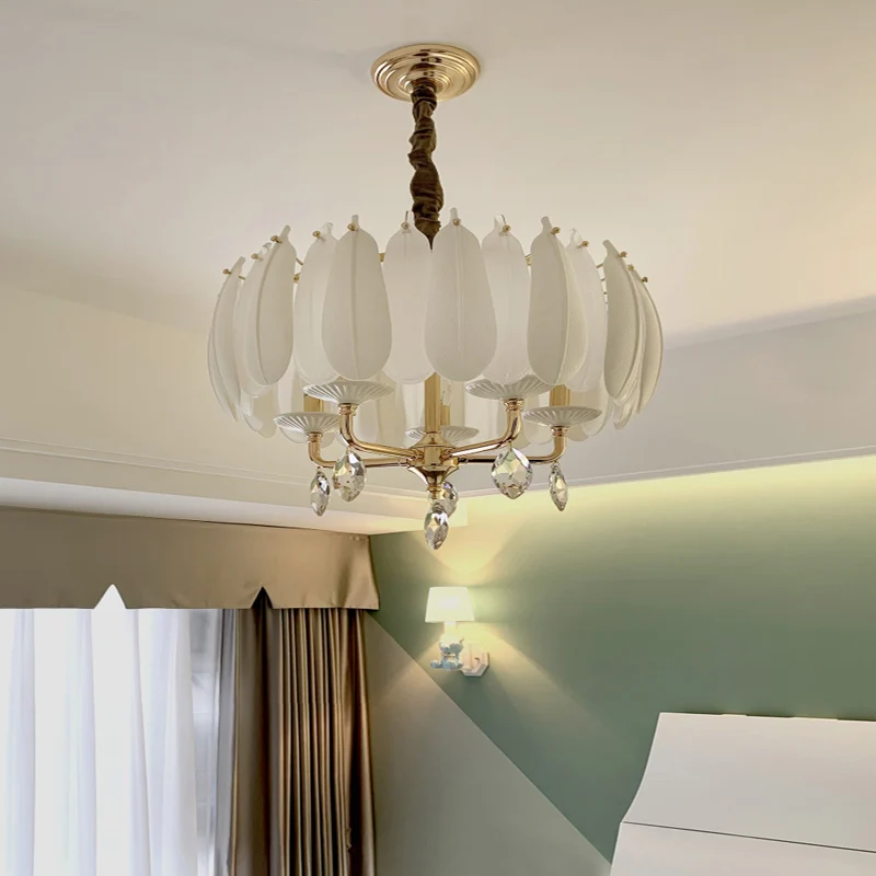 

Подвесной светильник в стиле постмодерн, роскошный хрустальный креативный светильник для спальни, дизайнерская модель для столовой