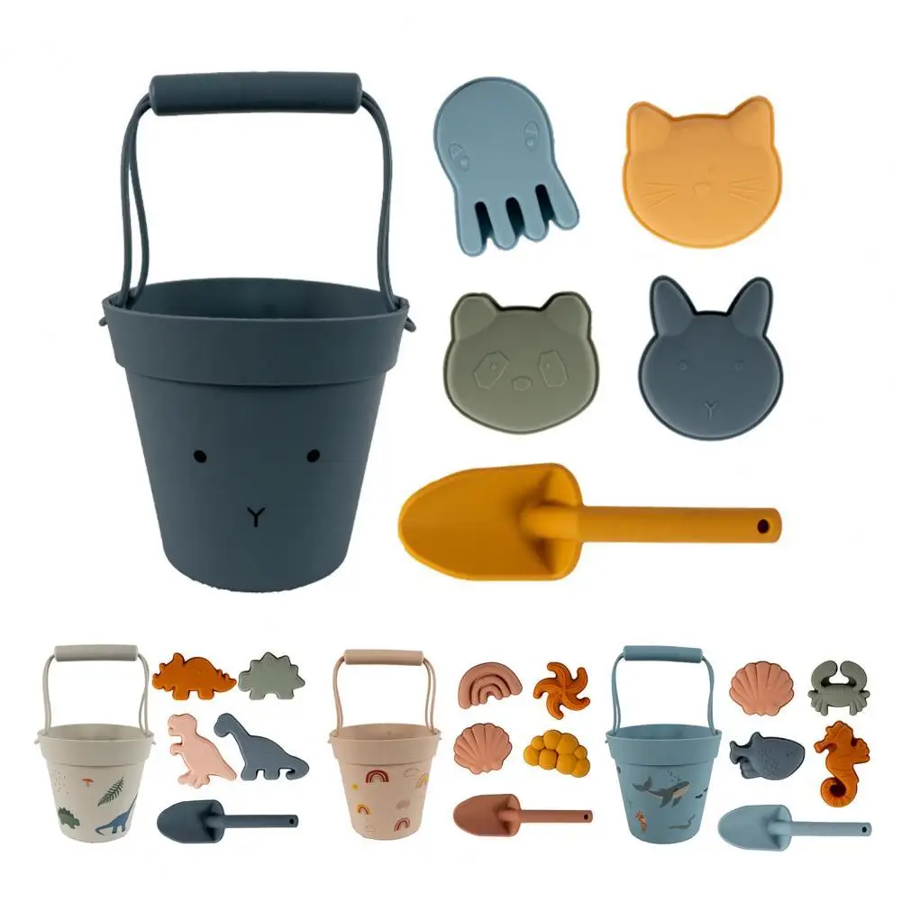 

1 Set Beach Toys Cute Lightweight Nice-looking Children Beach Toy Kits Summer Digging Sand Tools for Home