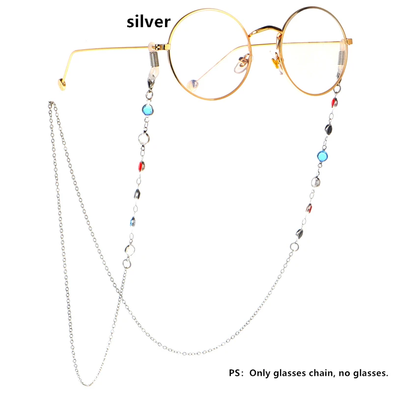 Women Men Eyewear Accessories Stainless Steel Sunglasses Necklace Eyeglass Lanyard Strap Long Keeper Reading Sun Glasses Chain