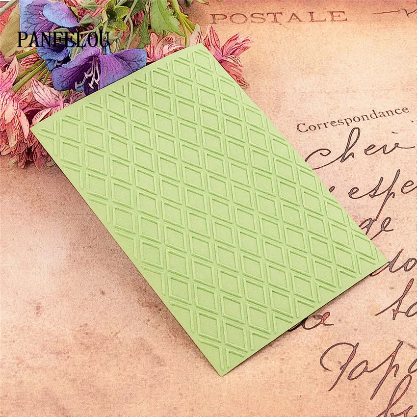 PANFELOU Алмазная решетка папки для тиснения пластик скрапбукинга DIY шаблон помадка