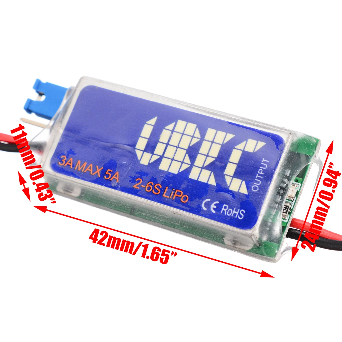 Полный Экранирование регулятор переключения для UBEC 5V 6V 3A Max 5A переключатель