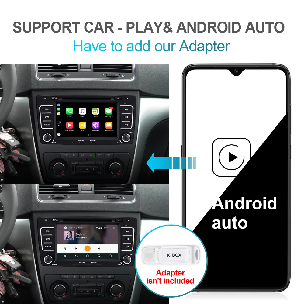 Isudar 2 Din Авто Радио Android 9 для SKODA Yeti/Octavia 2009 2010 2012 4 ядра Оперативная память 2G