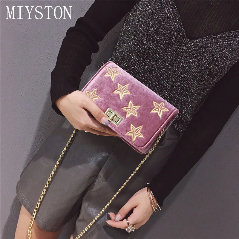 Fashion Women Handbags High Quality Velvet Bag Ladies Party Wedding Purse Chain Mobile Phone Shoulder Crossbody Bags | Багаж и сумки