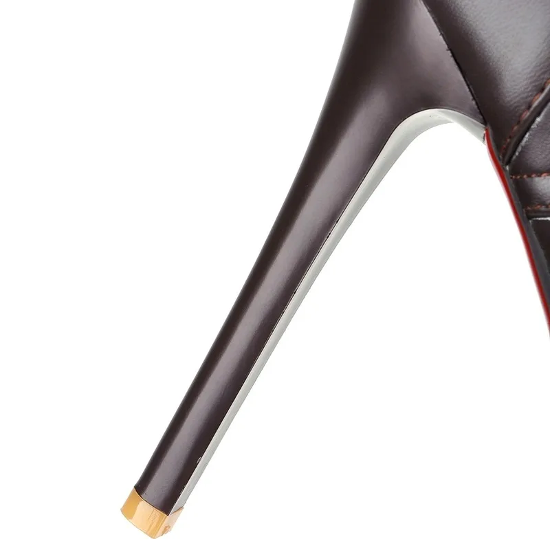 

NASBAVI New sell hot Lady Sexy Over Knee Thigh High Boots women fashion Fine heel buckle lacing platform Women long boot