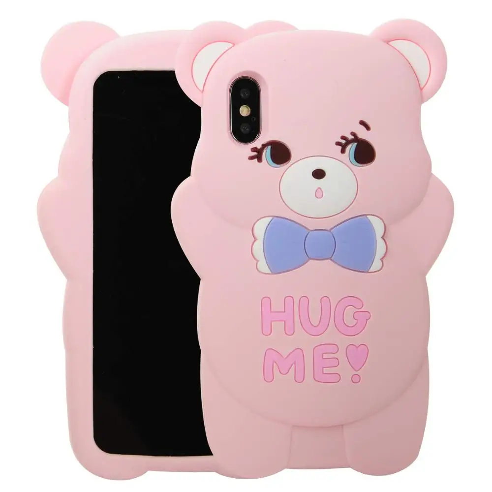 Силиконовый чехол для OPPO Z5 Z5X Y7S Z1PRO iQOO NEO Чехол Мягкий 3D мультфильм Hug Me Bear задняя