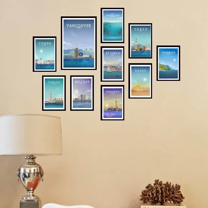 

Tenerife Poster Los Christianos Spanish Islands Canary Islands Home Gift Art Wall Painting Bar Cafe Decor