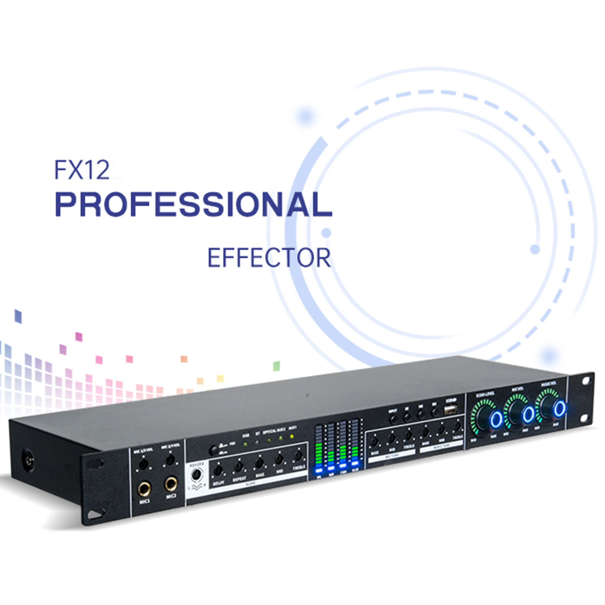 Paulkitson FX12 караоке предэффекты KTV Профессиональный цифровой аудио эхо эффект
