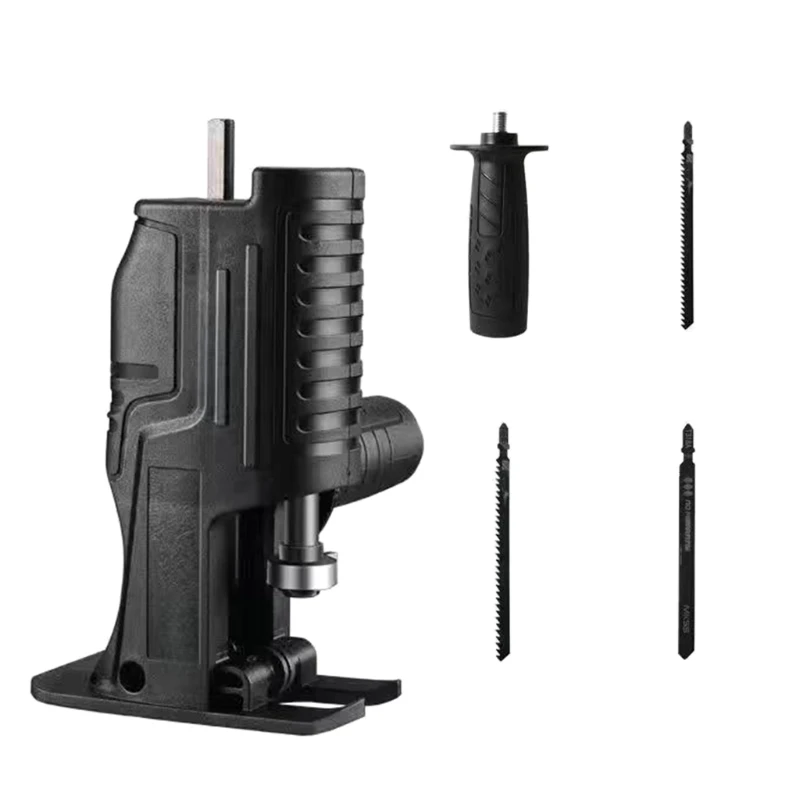 

Electric Drill Adapter for Household Woodworking Cutting with Handheld Portable Electric Saber Saw Modified Electric Saw Drill