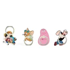 Универсальный держатель для мобильный телефон с мультяшным кольцом на палец, вращается на 360 градусов, пластиковая настольная подставка с животным для Iphone XS MAX