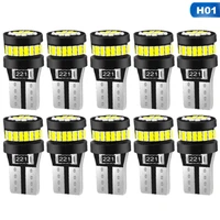 10x w5w t10 high brightness led no error canbus light bulbs car interior reading clearance parking lights white 12v car styling