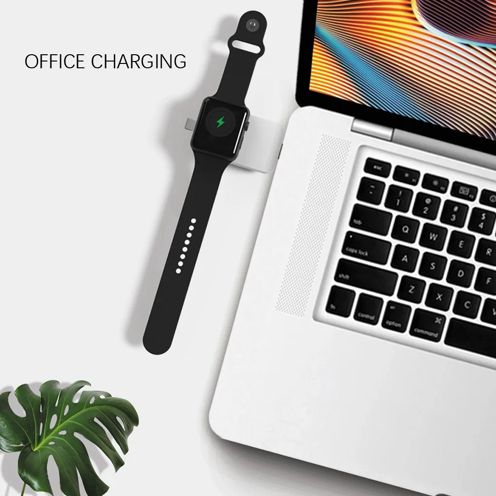 Ouhaobin Беспроводное зарядное устройство для Apple Watch серии магнитное USB Беспроводная