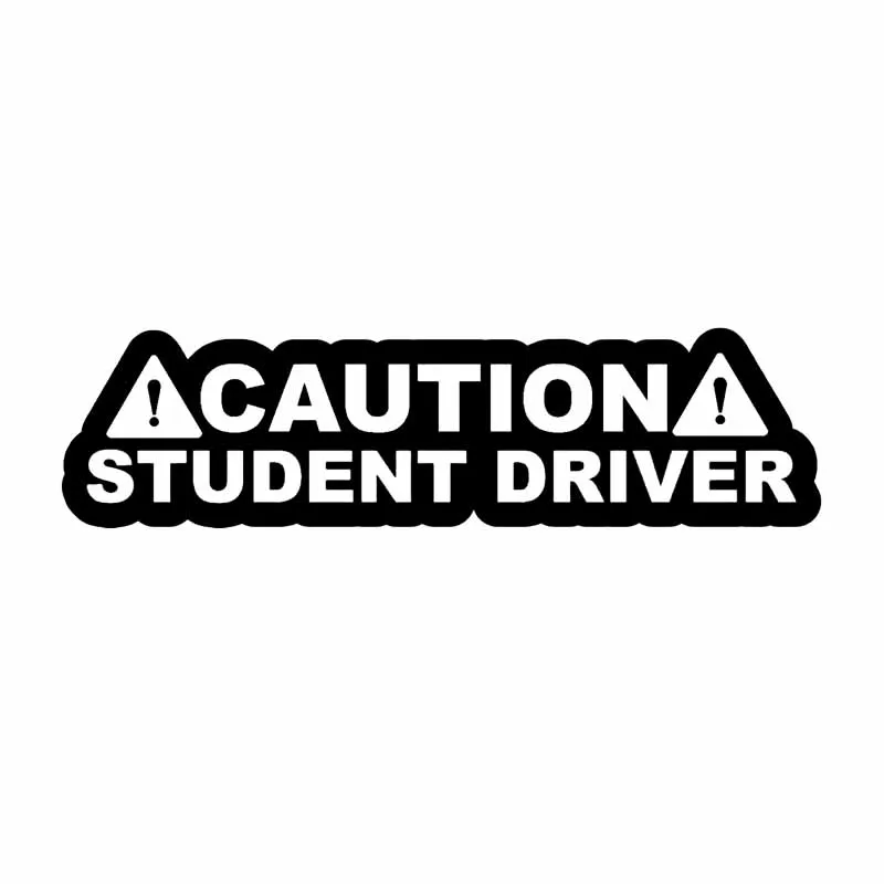 

16.5X4.3CM CAUTION STUDENT DRIVER! JDM Drifting Vinyl Decal Car Sticker