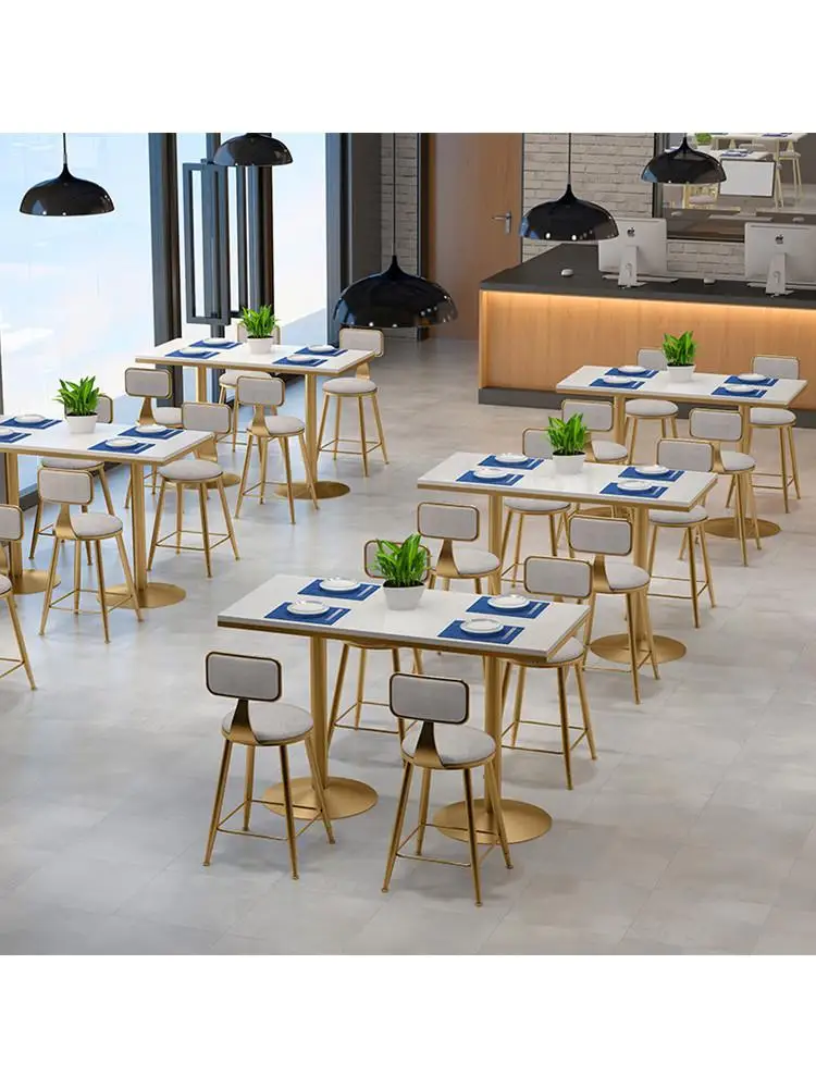 Скандинавский сетчатый красный чайный магазин стол и стул сочетание простое