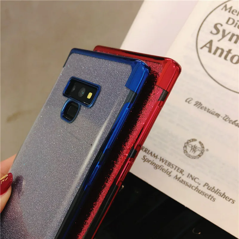 Блестящие покрытие чехол для samsung Note 9 10 плюс S10 S10E Galaxy A10 A10E A20 A20E A30 A40 A50 A50S A60 A70