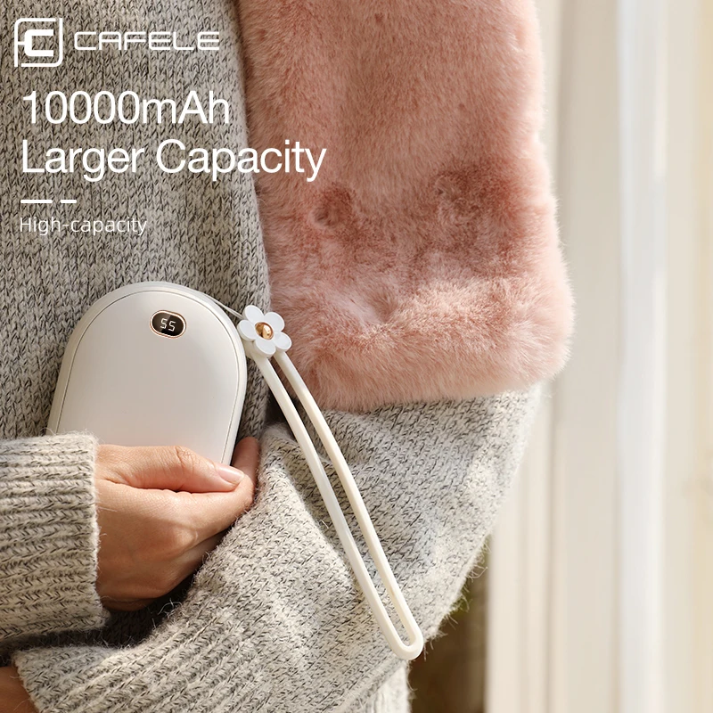 Cafele грелки для рук 10000 мАч Мобильный Внешний аккумулятор USB iPhone Samsung Xiaomi LED