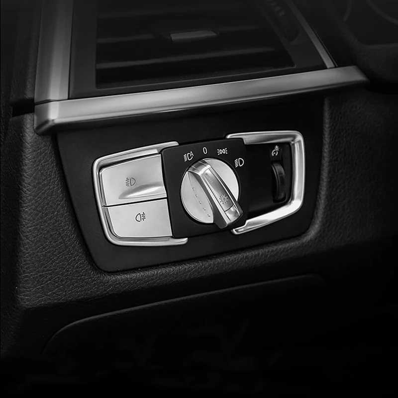 

Accessories For BMW 3 4 Series 3GT F30 F31 F32 F33 F34 F36 Car Headlight Switch Buttons Frame Decoration Cover Trim Car Sticker