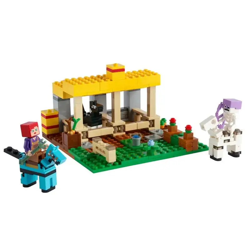 Bloques de construcci&oacute;n para ni&ntilde;os, juguete de ladrillos para armar casa del &aacute;rbol, pueblo, ciudad, cascada, Warhorse, ideal para regalo, c&oacute;digo 2021, Compatible con 21174, 21169 y 21172-5