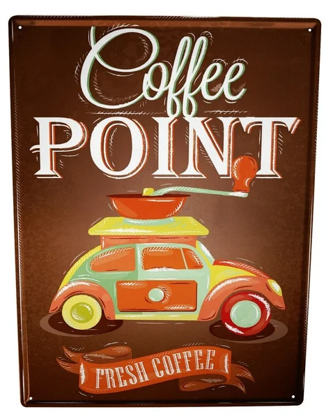 

Tin Sign Fun Kitchen Fresh Coffee Bar Decoration Home Decor