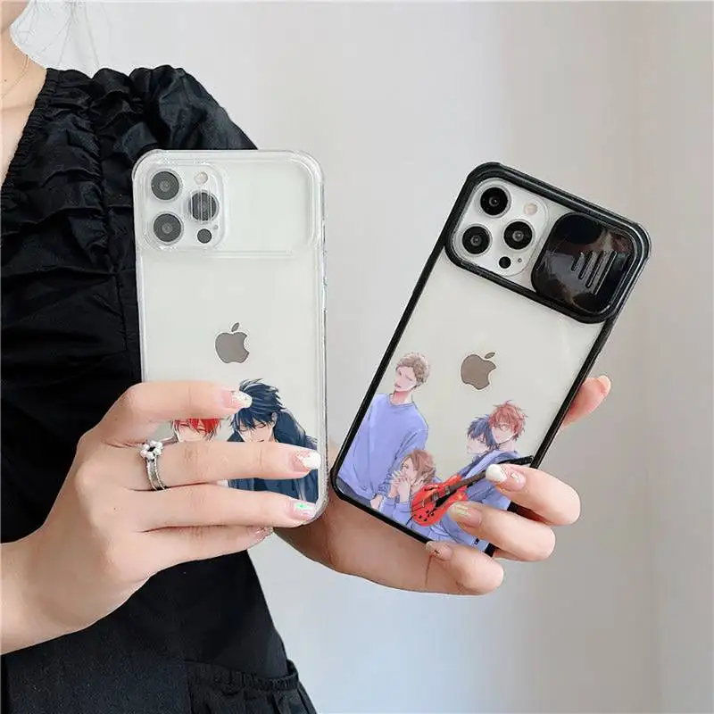 

Given Yaoi Anime Phone Case For iPhone 7 8 11 12 X XS XR MINI Pro Max Plus Slide Camera Lens Protection