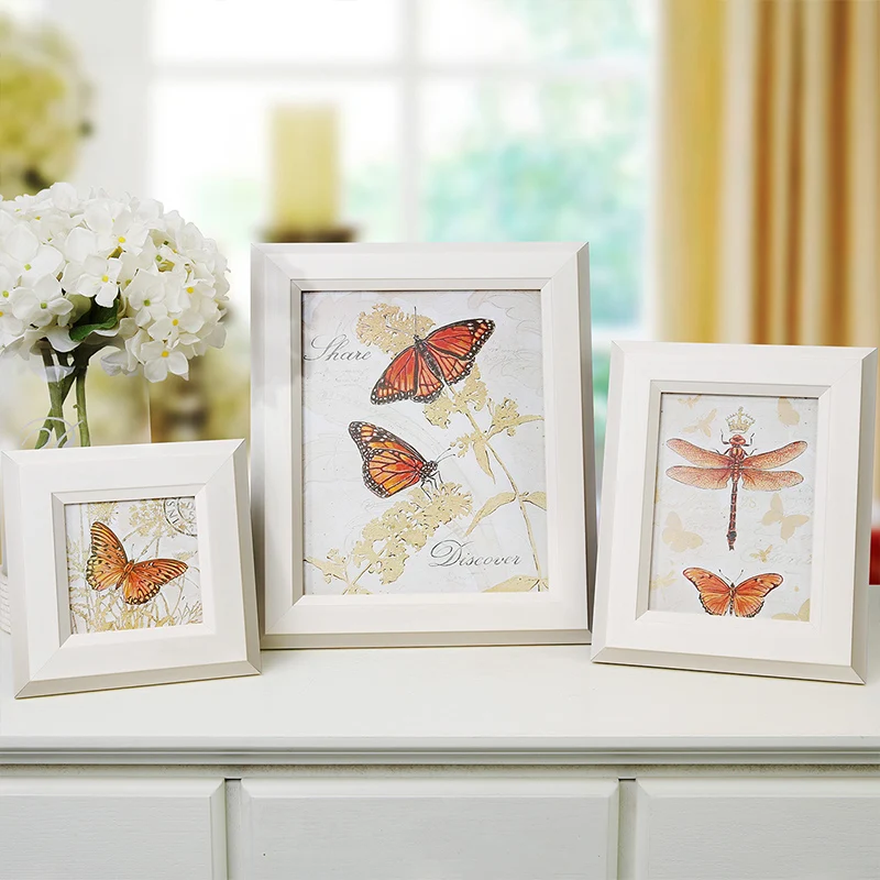 Белая фоторамка в стиле ретро 1 шт. 4 ''/6''/7 ''/10'' декоративная семейная