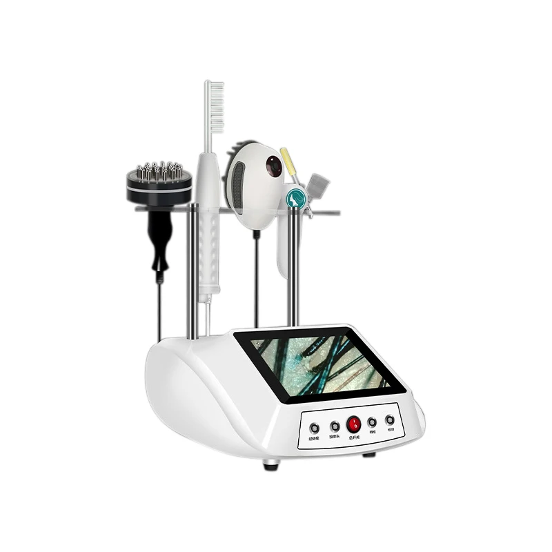 

5 IN 1 Desktop Scalp Care Hair Growth Machine with Hair Follicle Detection Analysis Nano Spray High Frequency Vibration Massage