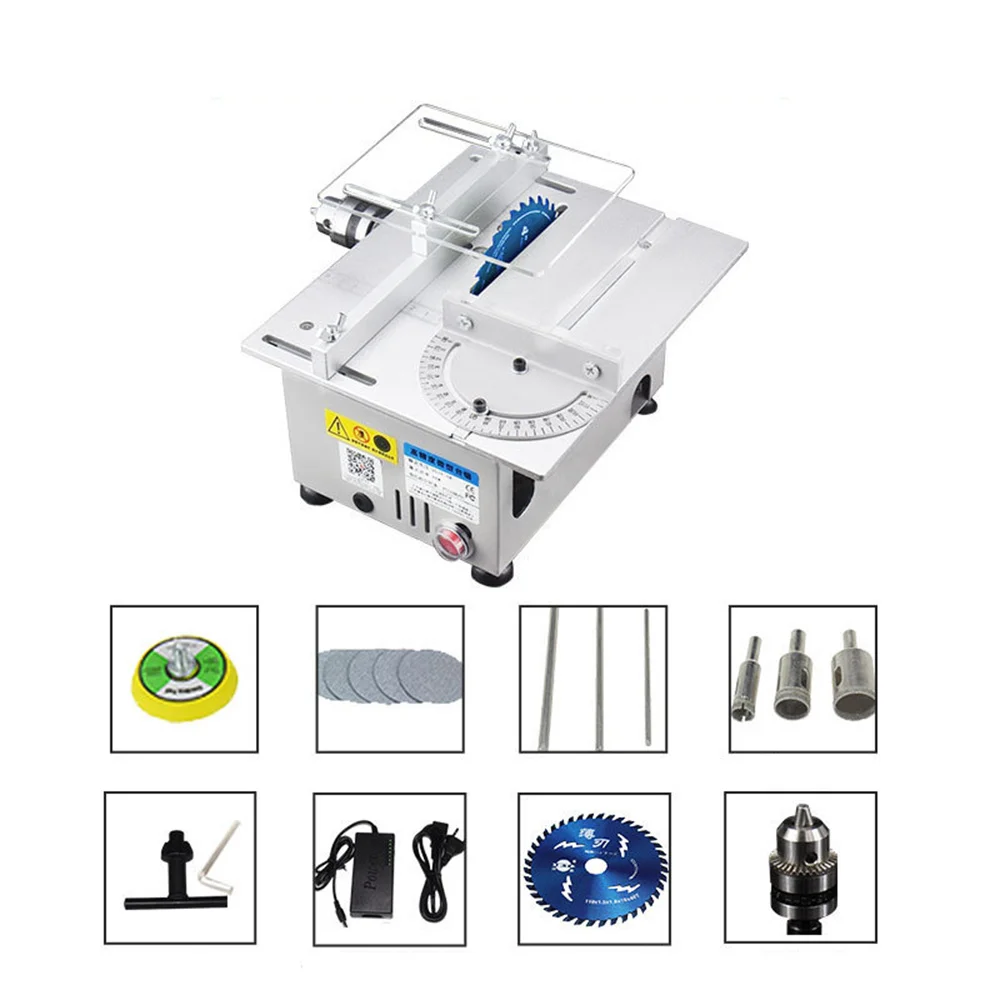 Multifunctional table saw mini diy woodworking jade cutting machine precision desktop | Инструменты