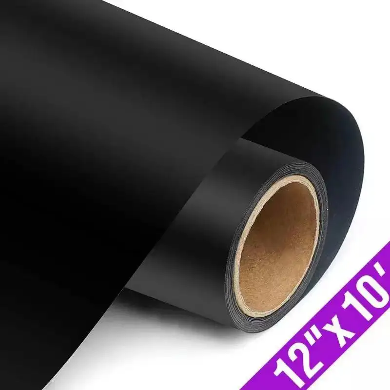 

Fast delivery of 1 roll of 12 "x10 '/ 30.5cmx300cm vinyl heat transfer iron on DIY clothing film Circut silhouette paper art