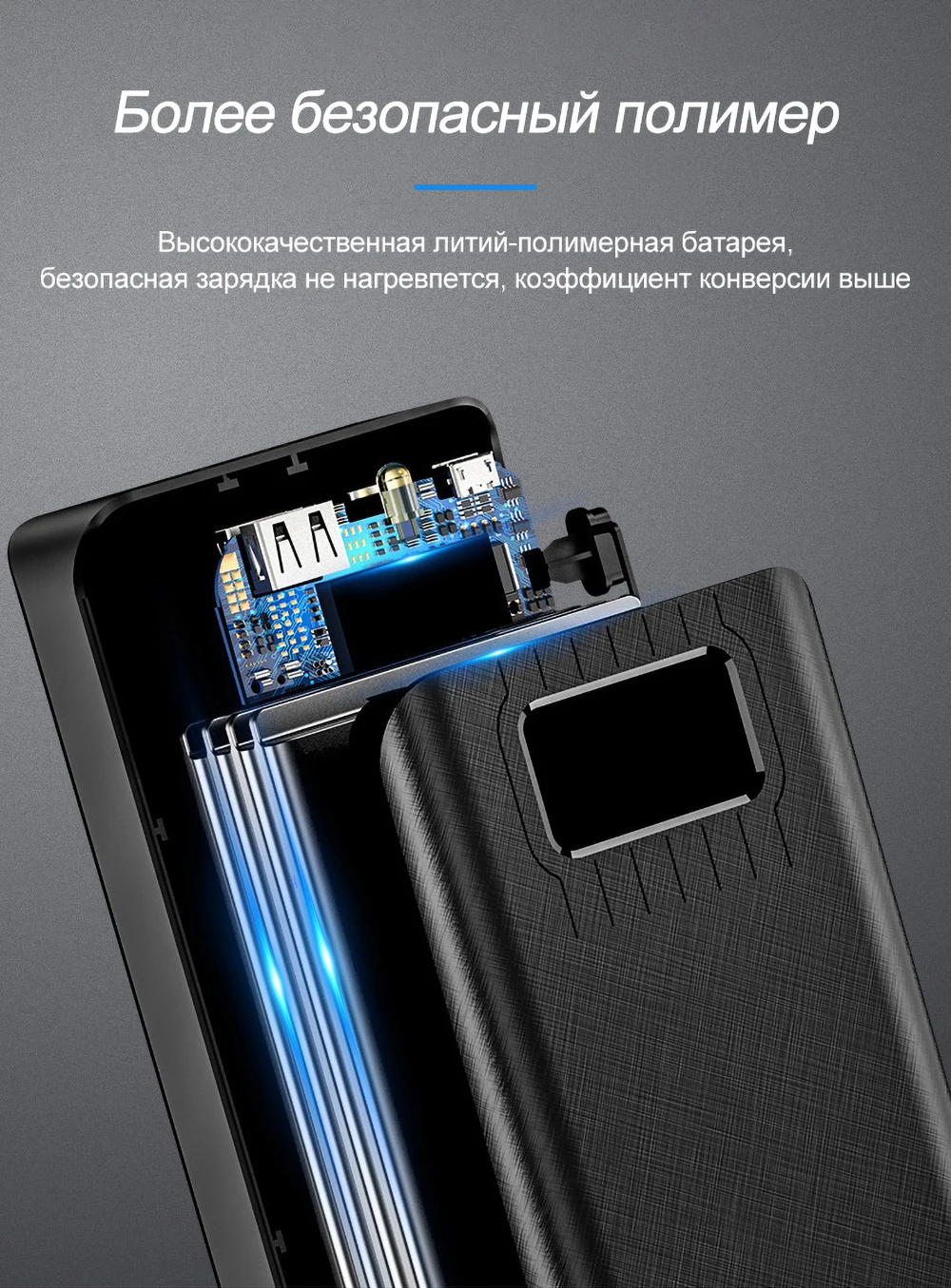 30000 мАч светодиодный внешний аккумулятор с дисплеем для iPhone, samsung, планшетов, внешний аккумулятор с двойным USB зарядным устройством, QC, быстрая зарядка, внешний аккумулятор