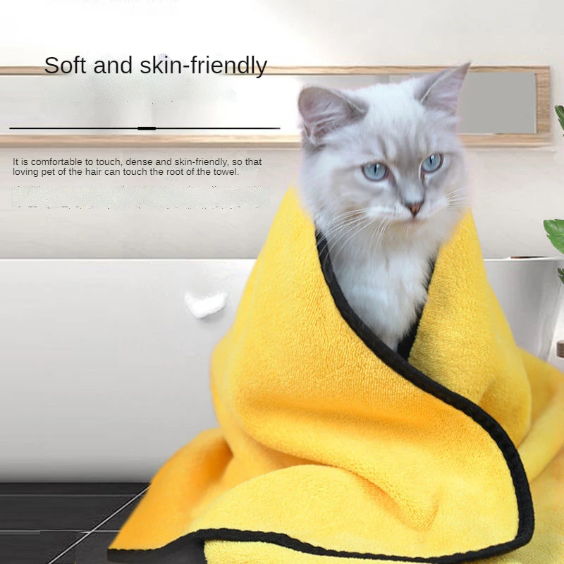 

Absorbent Towels Pets Supplies Quick-drying Bath Towel for Dogs and Cats Super Absorbent Microfiber Pet Towels
