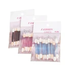 Двусторонняя кисть для теней, спонж, макияжная кисть для губ, аппликатор для глаз, косметический инструмент, долговечный аппликатор для женщин, 10, шт.пакет