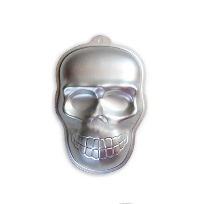 3D-форма для украшения торта с головой в виде черепа форма выпечки крема Хэллоуина