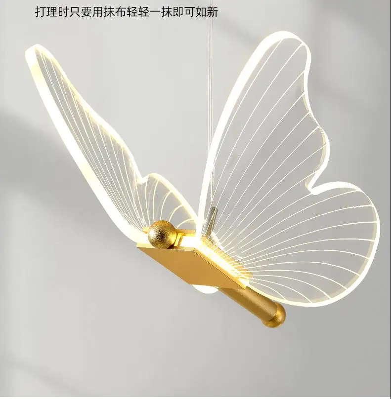 XL лестница светодиодный подвесной светильник Кухня бабочки СВЕТОДИОДНЫЙ для