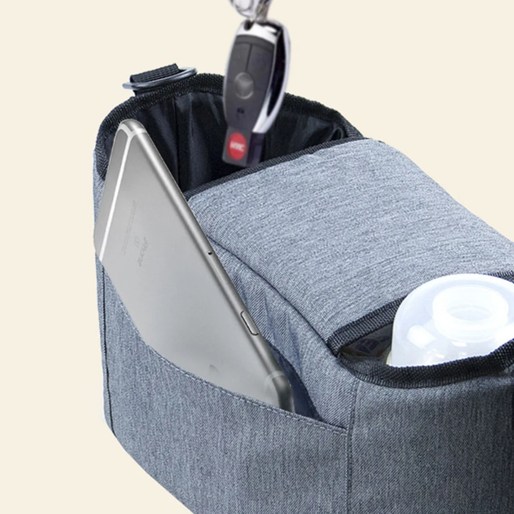 

Baby Stroller Bag Hanging Bag For Diaper Nappy Storage Portable Small Mummy Bag Cup Holder Kids Car Prams Stroller Accessories
