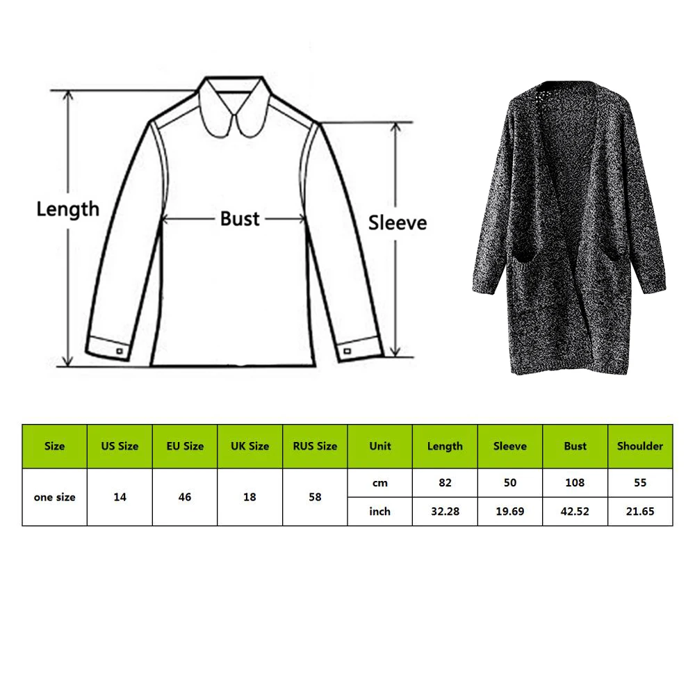 Женская просторная вязаная кофта 2019 теплая Осенняя Верхняя одежда Один размер