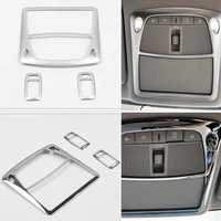 3 pcsset car interior reading light decorative frame trim stickers accessories for nissan x trail xtrail t32 rogue 2014 2020