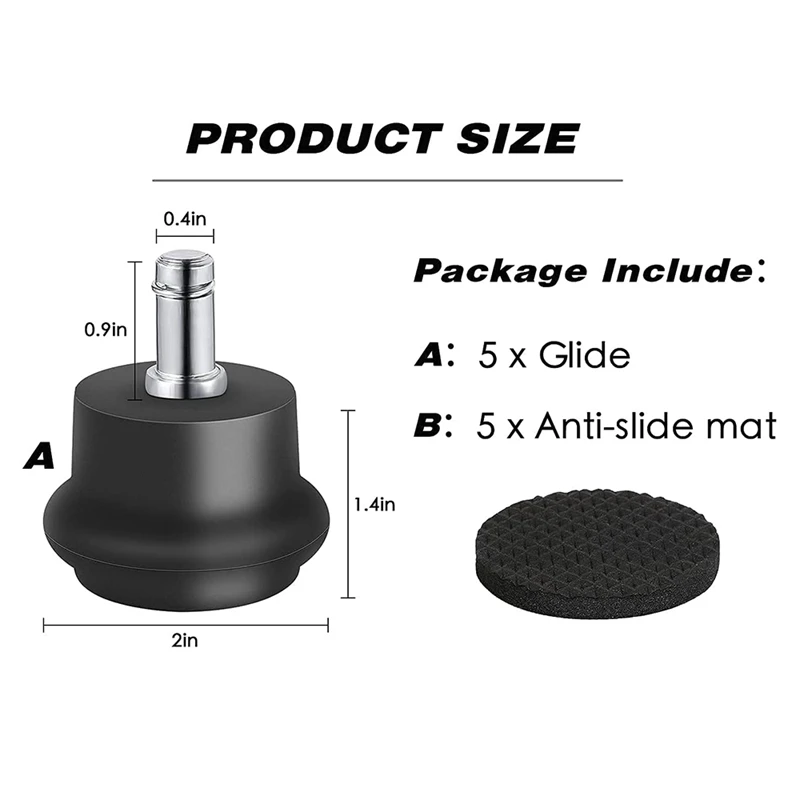 5 шт. поворотные ролики для офисного кресла или табурета | Компьютеры и офис