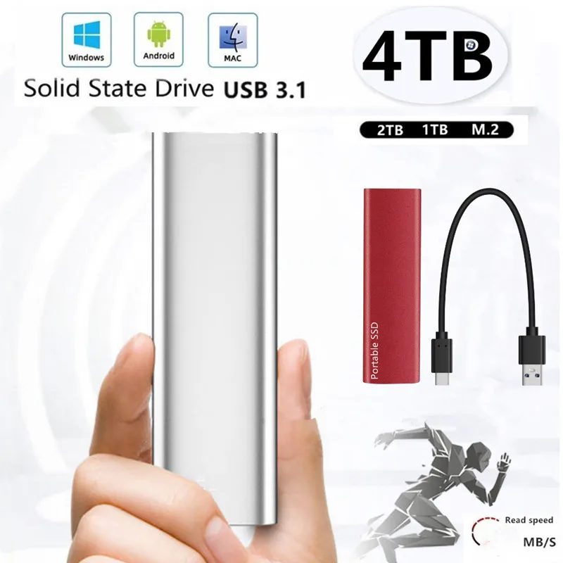 Внешний твердотельный накопитель 4 ТБ 500 Гб USB 3 1| |