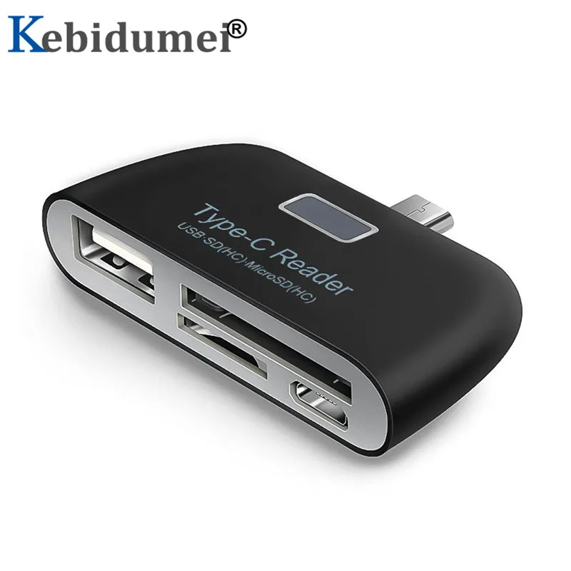 3 в 1 USB Type C USB-C TF SD OTG кардридер для Macbook Phone Tablet адаптер чтения карт памяти |