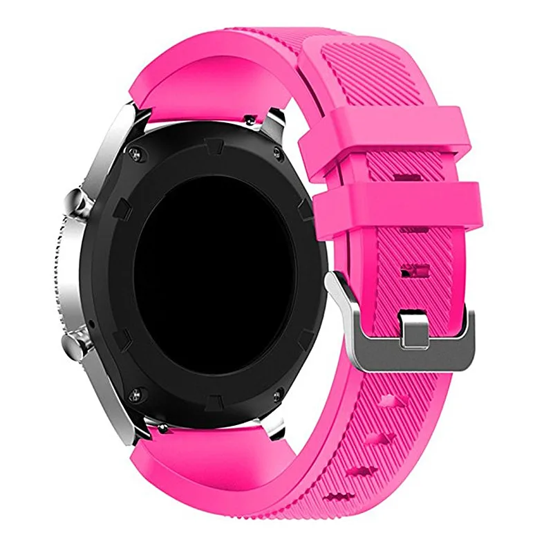 Ремешок 22 мм для samsung gear S3 Frontier/Classic/Galaxy Watch 46 мм/huawei Watch GT 46 мм/Ticwatch pro/S2/E2 силиконовый спортивный ремешок