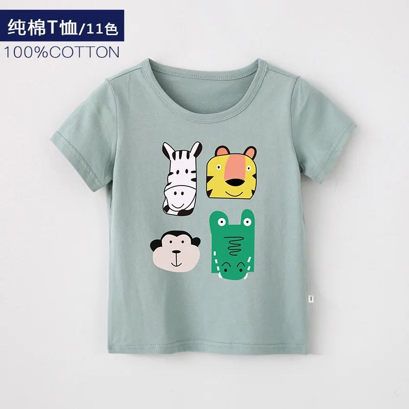 Футболка для маленьких мальчиков хлопковые топы девочек футболка с рисунком