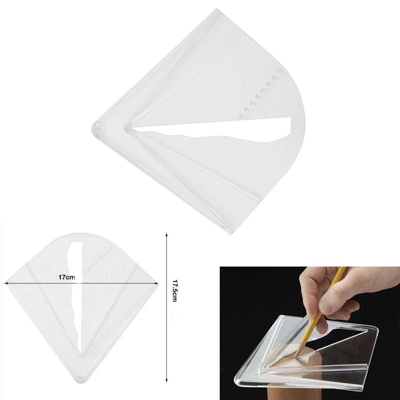 Time Saving Center Finder Woodworking Layout Tool Measurement Practical Clear for Square Octagon Plastic Woodworkers | Инструменты