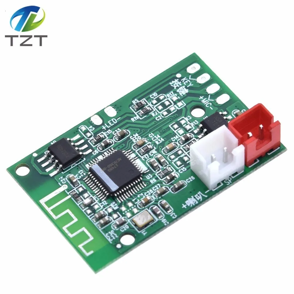TZT Mono 3W Mini Bluetooth 4.2 Speaker Amplifier Board Class D Audio Phones Computers PC DIY DC3.7-5V | Электронные компоненты