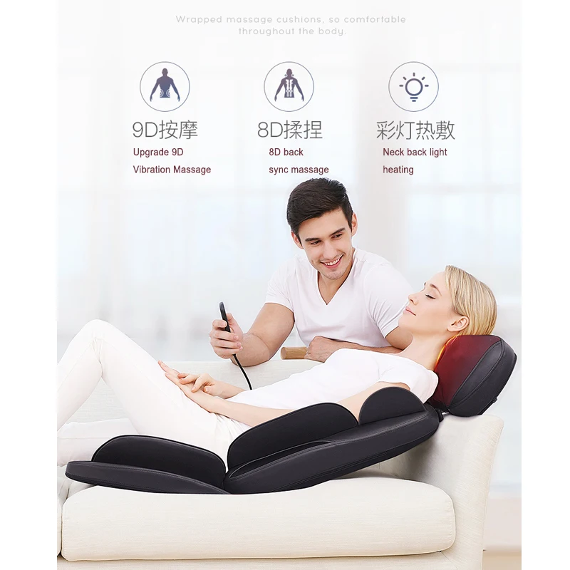 Массажное кресло для шиацу подушка массажа всего тела шеи спины офиса и дома
